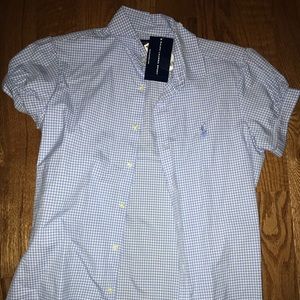 Light blue checker Ralph Lauren button down